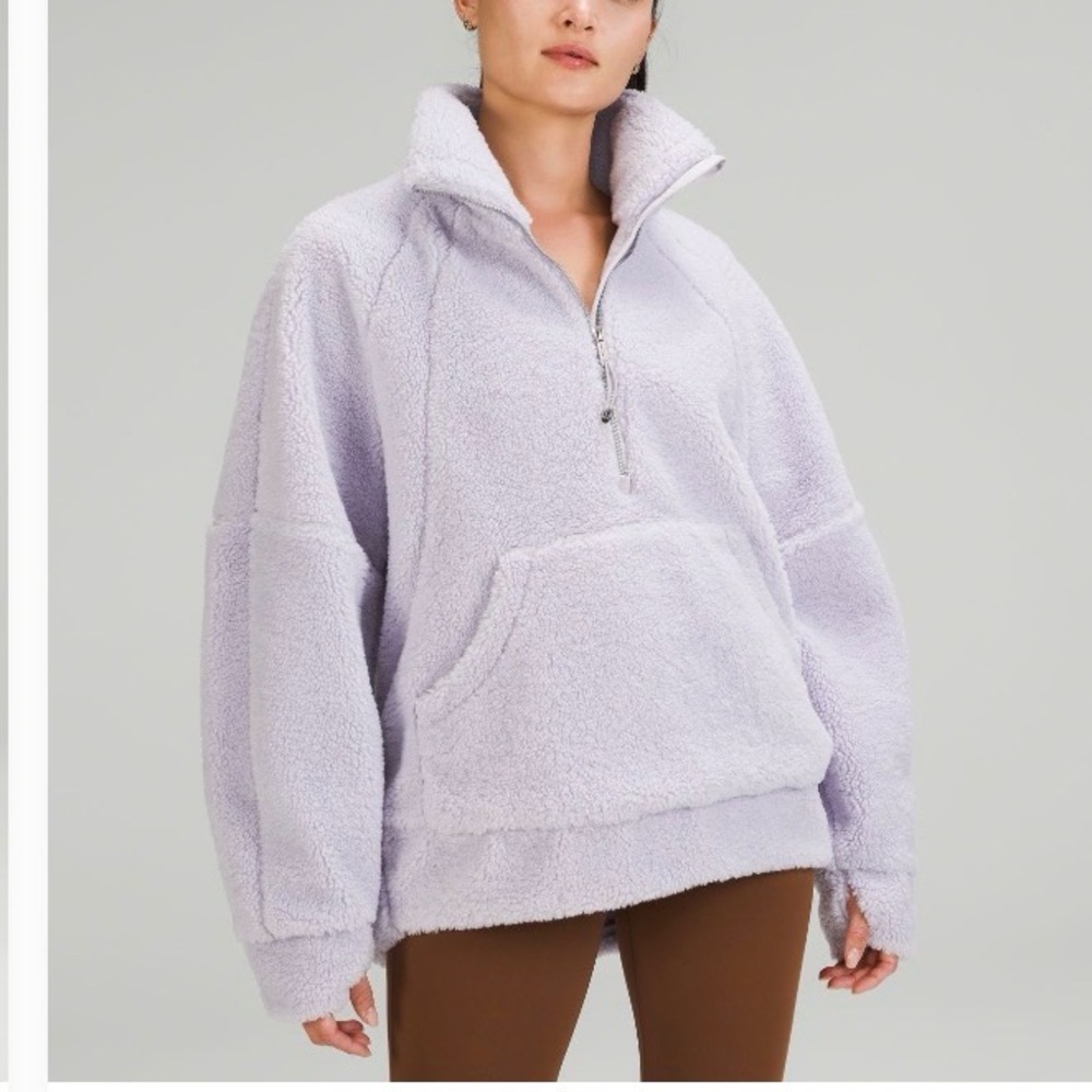 Lululemon Scuba Oversized Lavender Fleece Pullover